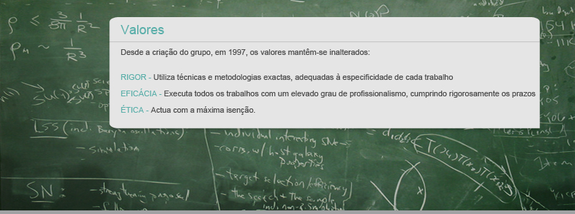 Os Nossos Valores